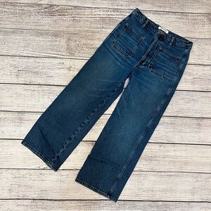 Reformation Alyssa Patch Pocket Wide Leg Jean